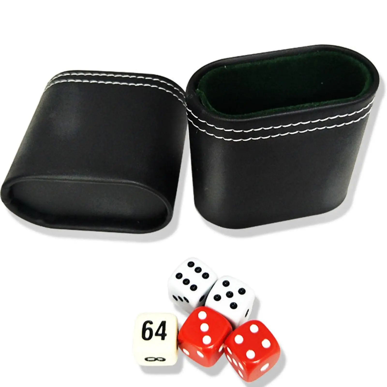 Professional Dices Cups PU Leather Manual Dices Cup Dices Box Entertainment Accessories for DND RPG Table Board Games Party Bar
