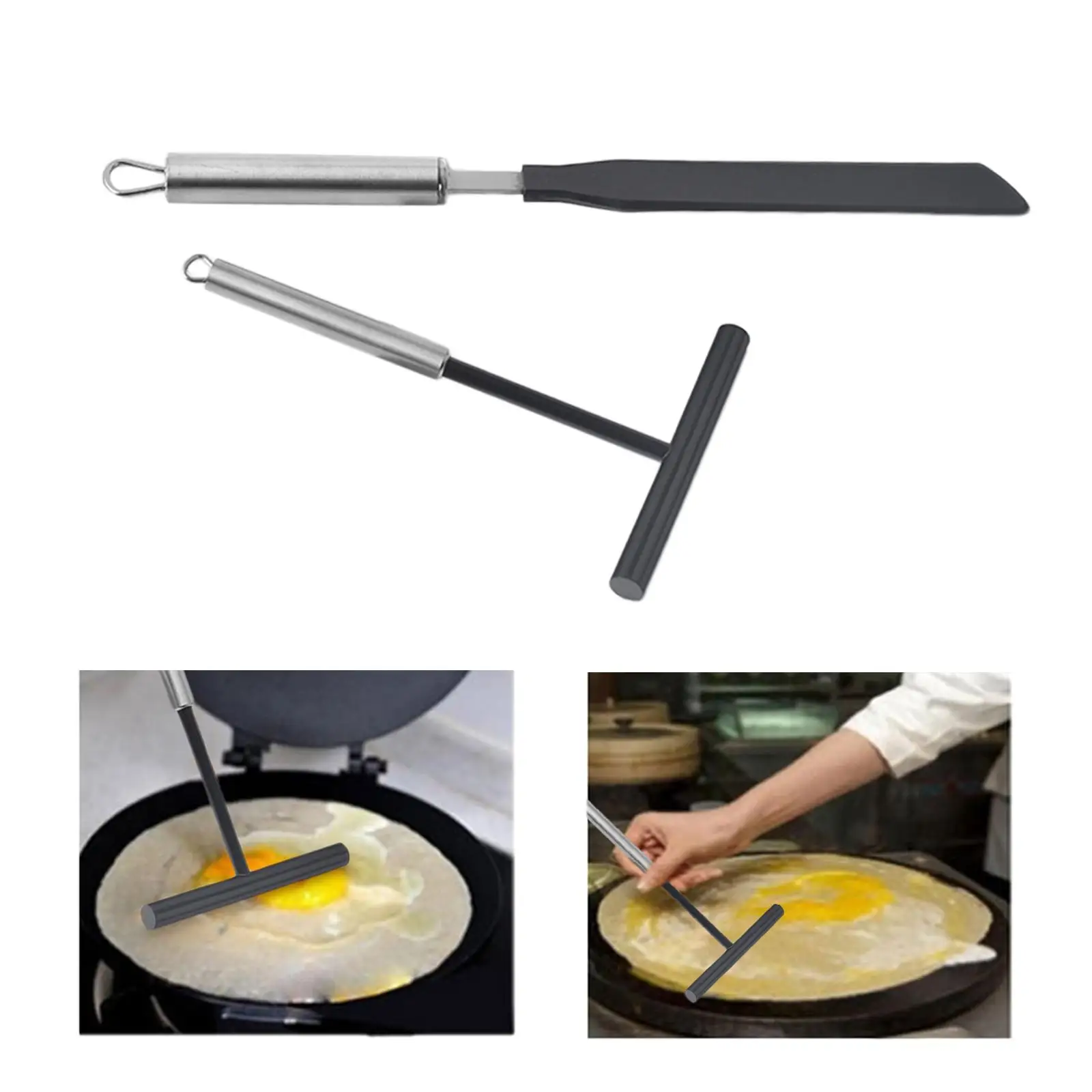 2x Crepe Making Spreader Kitchen Accessories for Home Dining Room Kitchen Restaurant