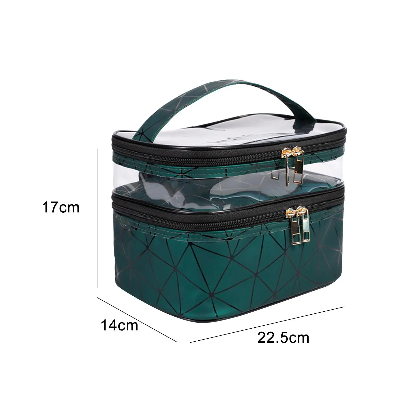Double Layer Cosmetic Bag Travel Essentials for Traveling Hair Accessories