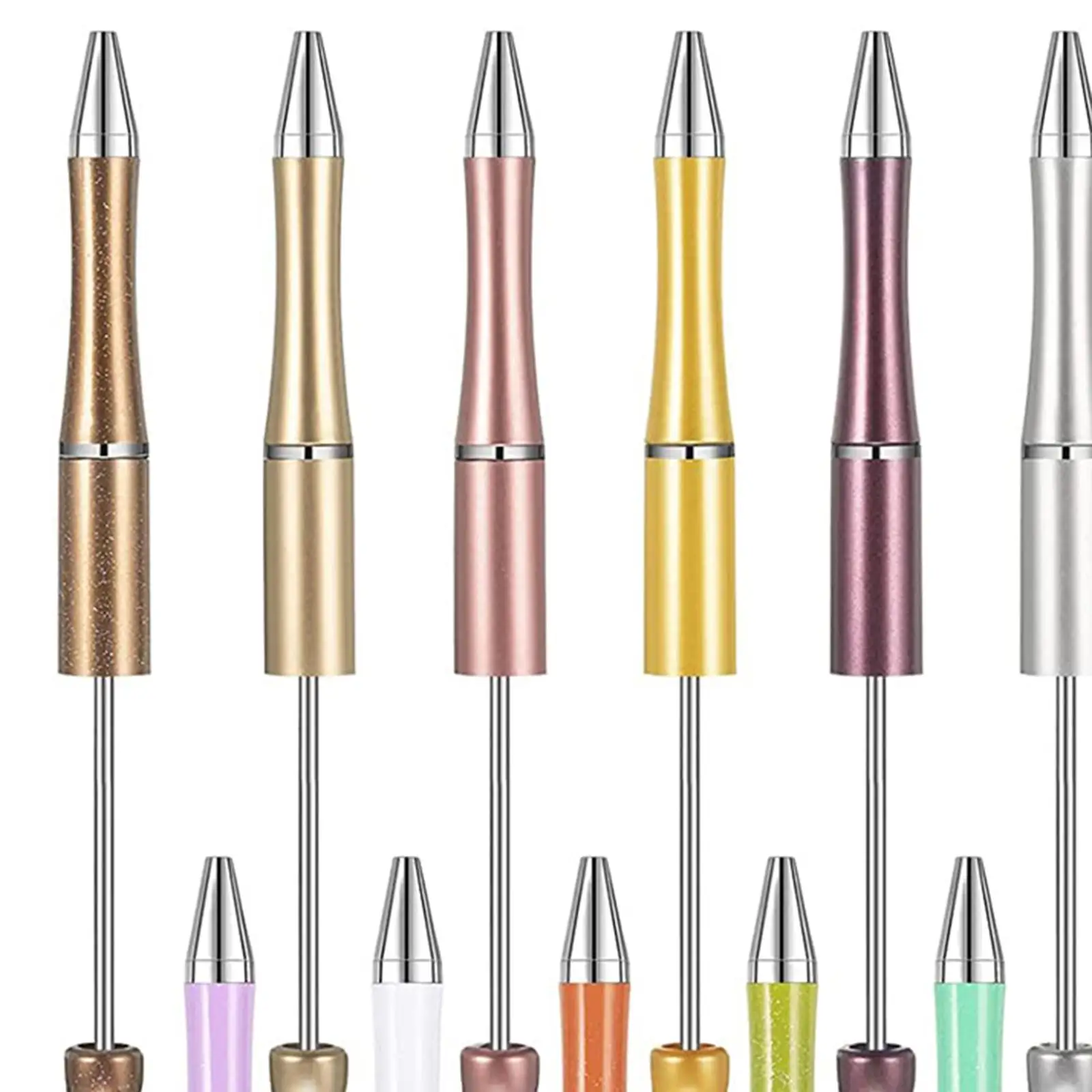 20x Beaded Pen Bead Pens Ball Pen DIY Bead Pen for Writing Classroom Draw