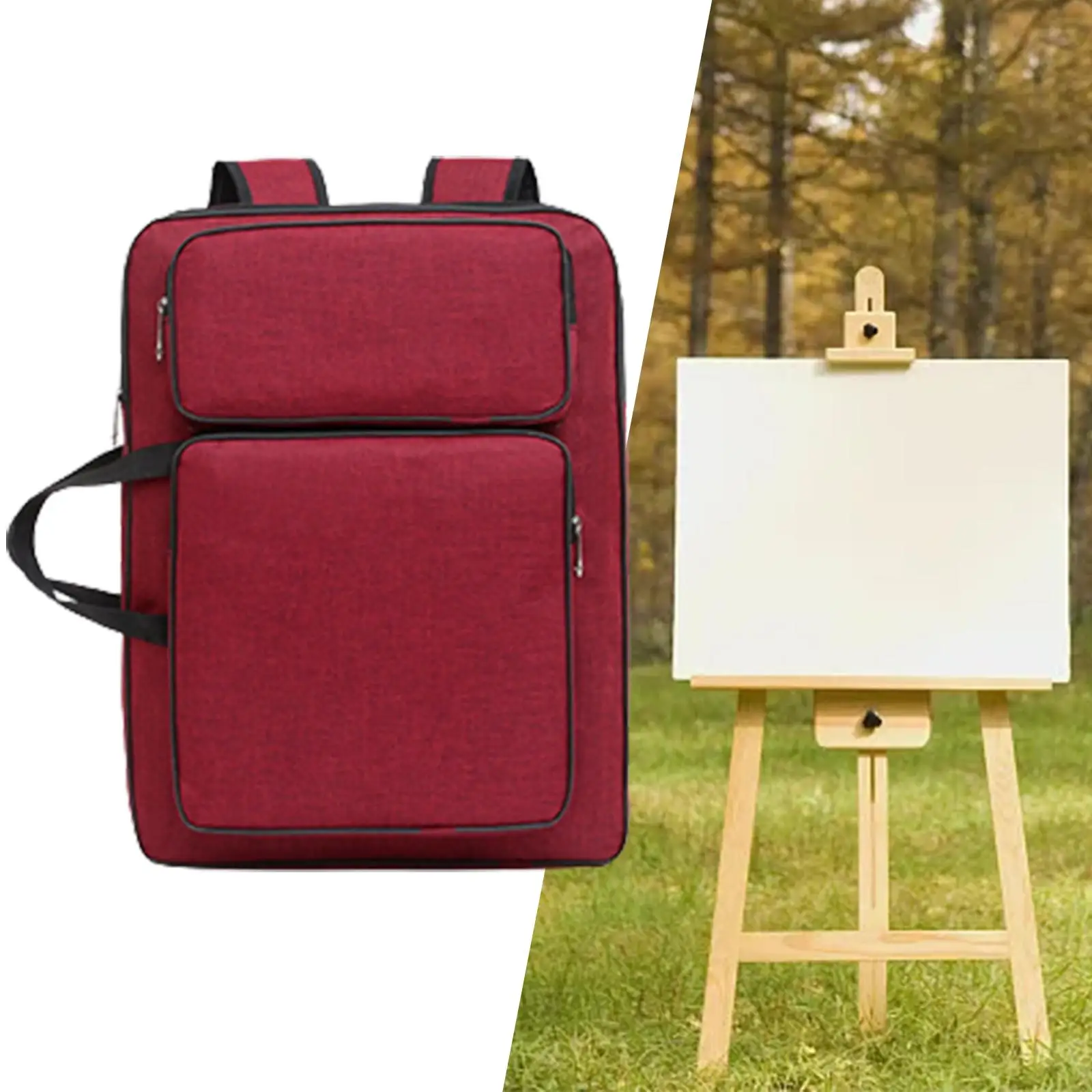 Draw Board Storage Tote Art Portfolio Case for Easel Paper Painting Supplies