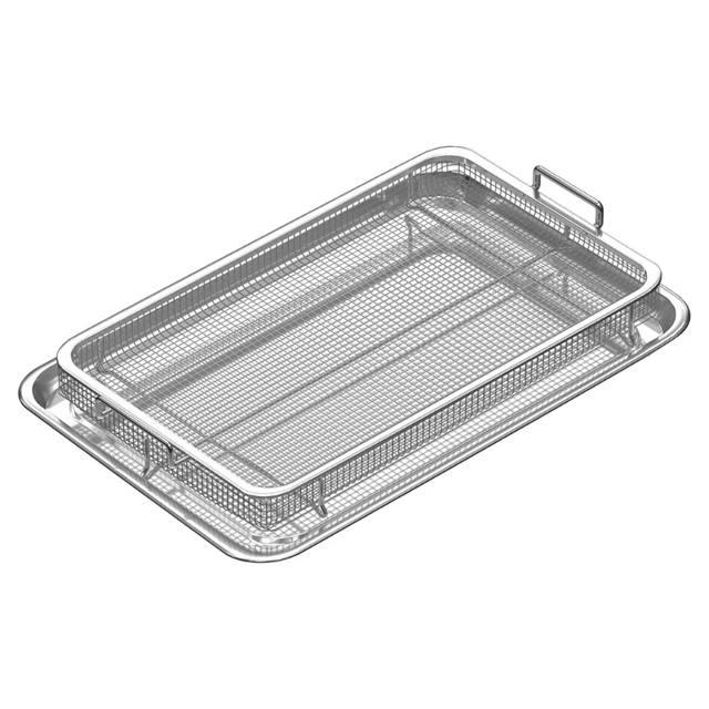 Crisper Tray Set Non Stick Cookie Sheet Tray Air Fry Pan Grill Basket Oven  Dishwasher, 1 unit - Fry's Food Stores