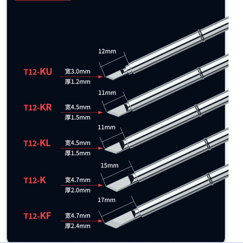 Title 2, T12 Löten Solder Eisen Tipps Für Hakko FX951 ST...