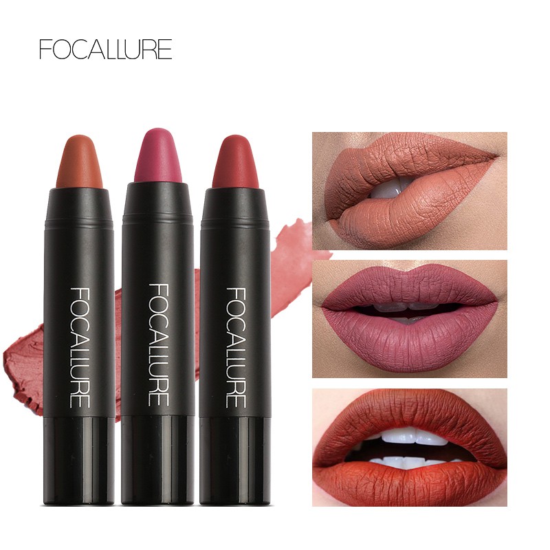 Best of FOCALLURE Matte Lipstick Pencil Waterproof Long-lasting Non-stick Cup Lip Gloss 14 Colors Velvet Lip Balm Pen Makeup Cosmetics Reviews & Tips