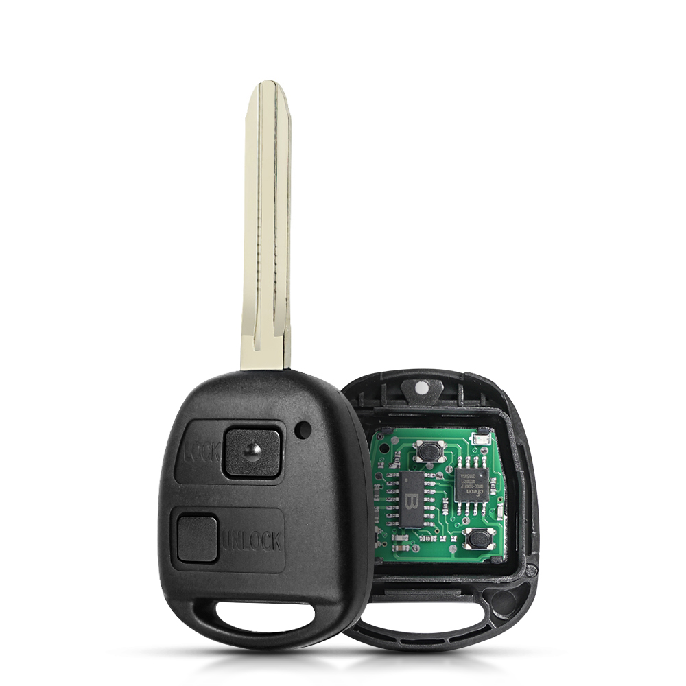 KEYYOU Fernbedienung Auto Schlüssel 50171 60030 für Toyota Camry Land Cruser 120 Prado 2/3 Tasten 304/433MHz TOY43 klinge 4D67/4D68/4C Chip – Detail 5