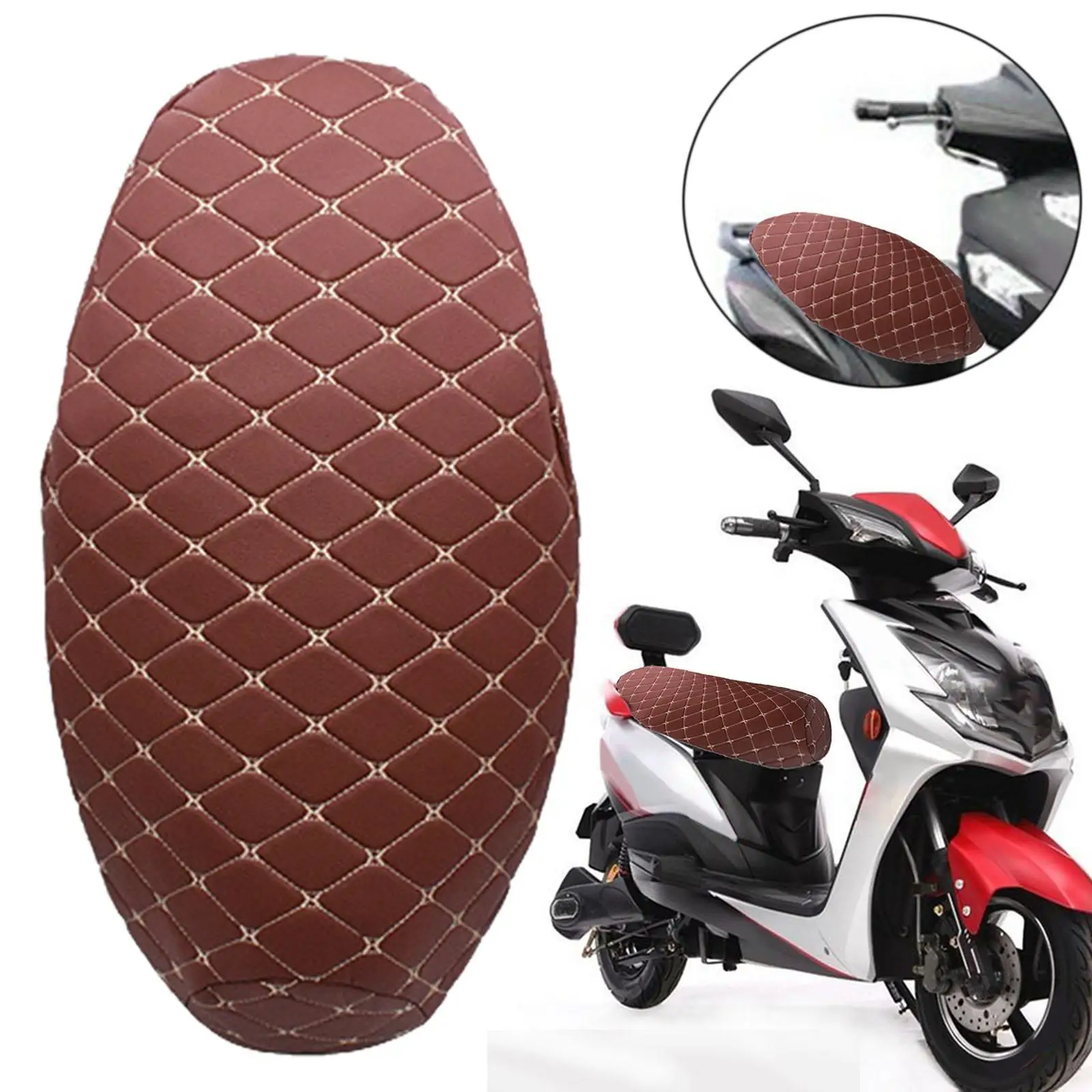 Protection Pad Flexible Protector PU Leather Motorbike Seat Covers for Scooter