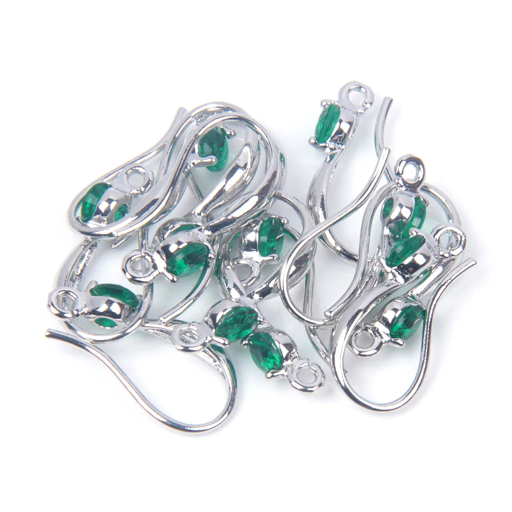 Showsang 20 Stück Schmuck Pass erreichen Nickel frei Gold Rhodiniert Kupfer, Zirkon Schmuck machen Ergebnisse DIY Ohrringe – Detail 11