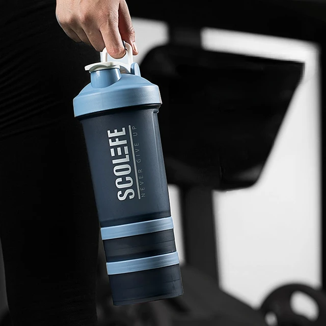 Gym Shaker Bottle 500ml Summer Portable Sport Mixer Water Bottle Shaker Cup  and Protein Powder Container botella agua Drinkware - AliExpress