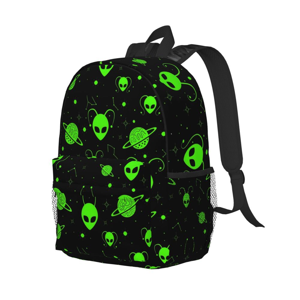 Mochila Padrão Alienígena e UFO Personalizada, Bookbag