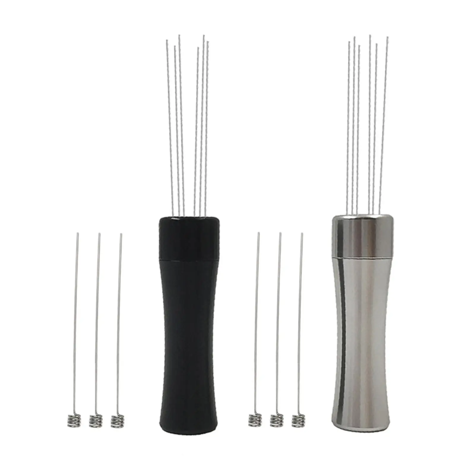 Professional Coffee Stirrer Leveler Tool Hand Tamper Hand Distribution Tool with 3 Needles for Cafe