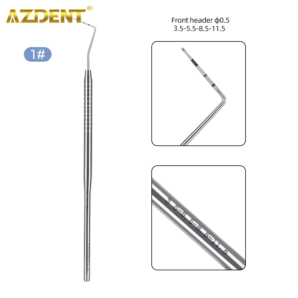 Best of AZDENT 1PC Dental Stainless Steel Graduated Periodontal Probe With Scale Probe 134℃ Sterilization Dentistry Tool Reviews & Tips