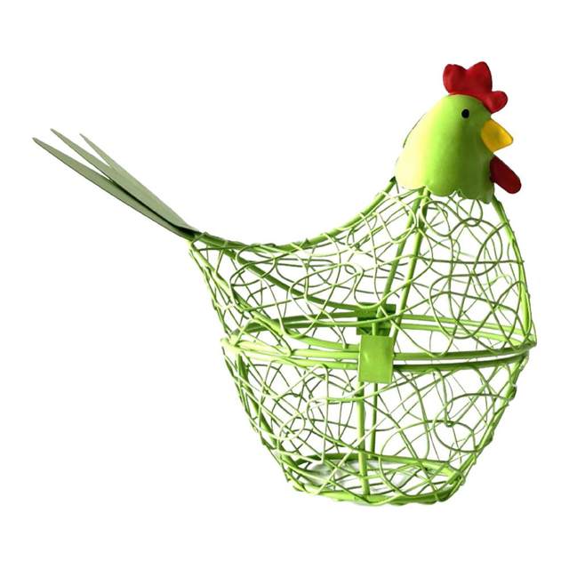 BORREY Ceramic Egg Holder Chicken Storage Basket Snack Fruit Egg Basket  Ceramic Hen Oraments Decoration Kitchen Basket Storage - AliExpress