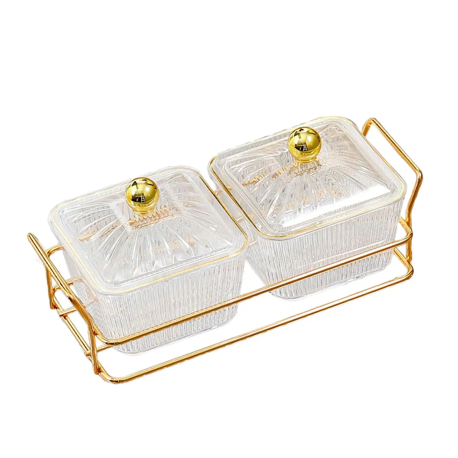 Divided Serving Platter Dried Fruit Plate Food Storage Box Candy Dish Platter Multifunction Snack Serving Tray Organizer