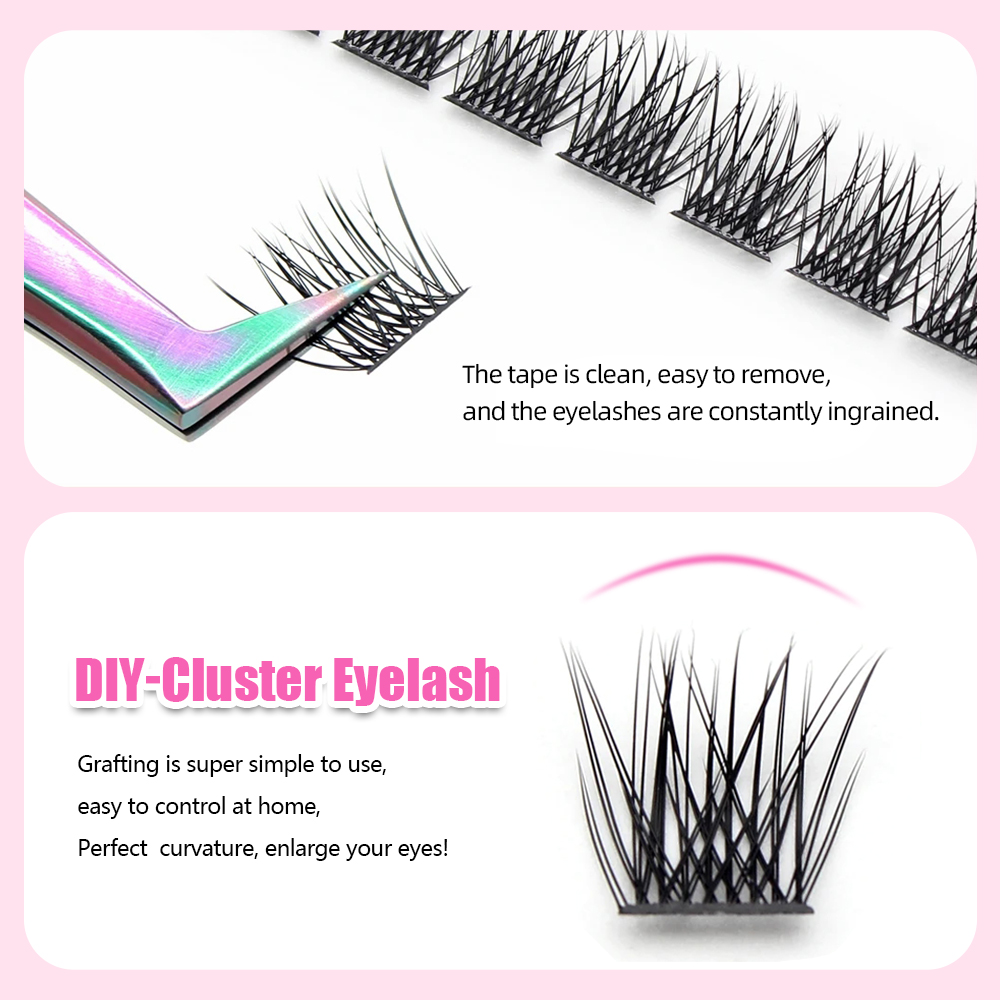 Best of YUANZHIJIE 144pcs Premium DIY Cluster Eyelash Extension Fluffy Natural Segmented Individual Faux Mink Lashes Professional Makeup Reviews & Tips - Image 5