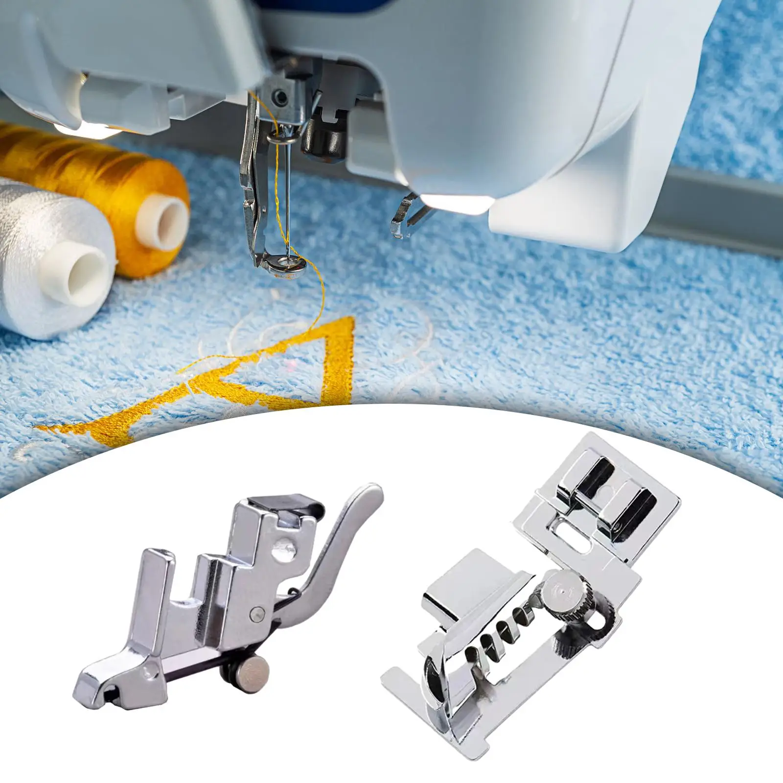 Sewing Machine Parts Home Multipurpose Presser Foot Hemmer Foot for Quilting DIY Crafts Sewing Straight Lines Overstitch