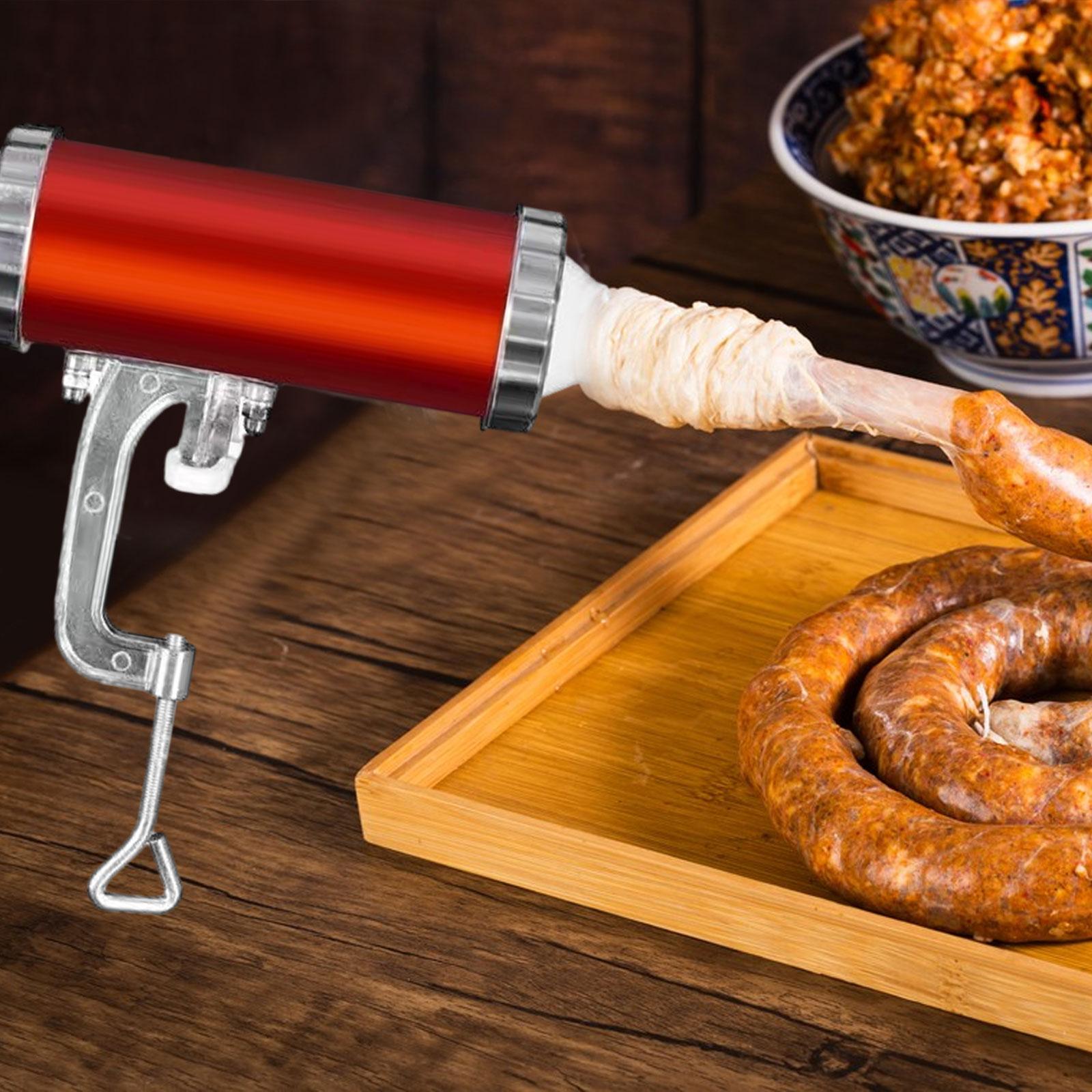 Sausage Stuffer Salami Maker DIY Manual Sausage Maker Horizontal for Family Reunion Holiday Sausages Beef Sausages Household