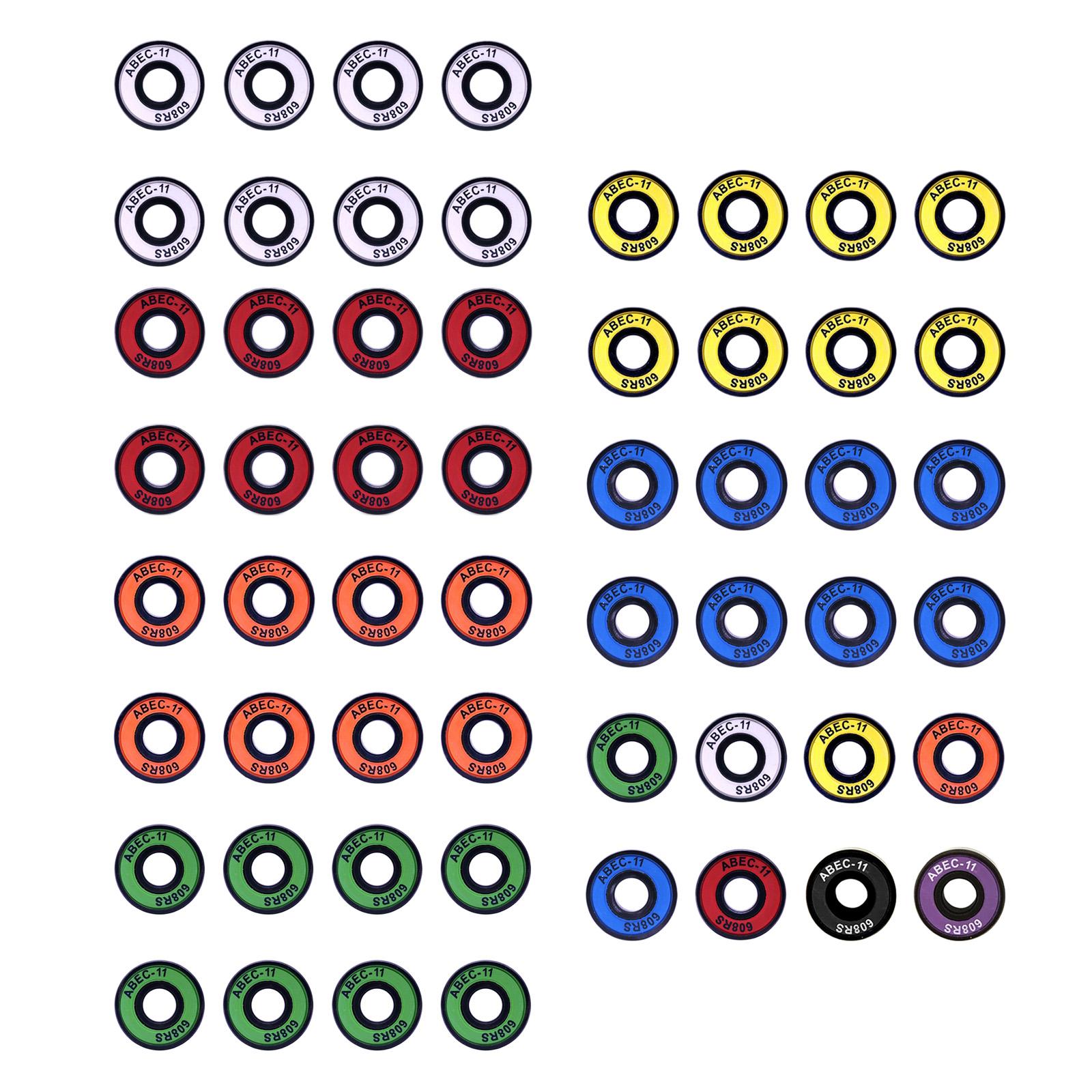 8x ABEC-11 608 RS Inline Roller Skate Wheel Bearing Anti-rust Skateboard Wheel Bearing Sealed Shaft