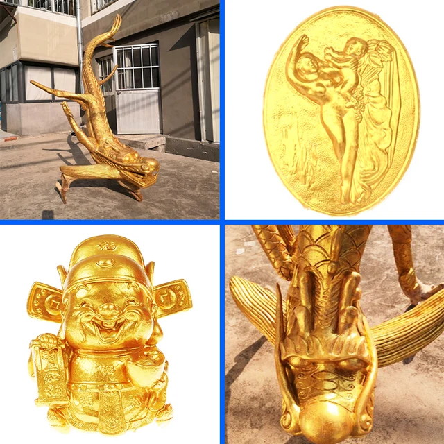 150/300g Gold paint gold powder paint metal paint water-based waterproof gold  leaf paint wooden furniture car statue coloring