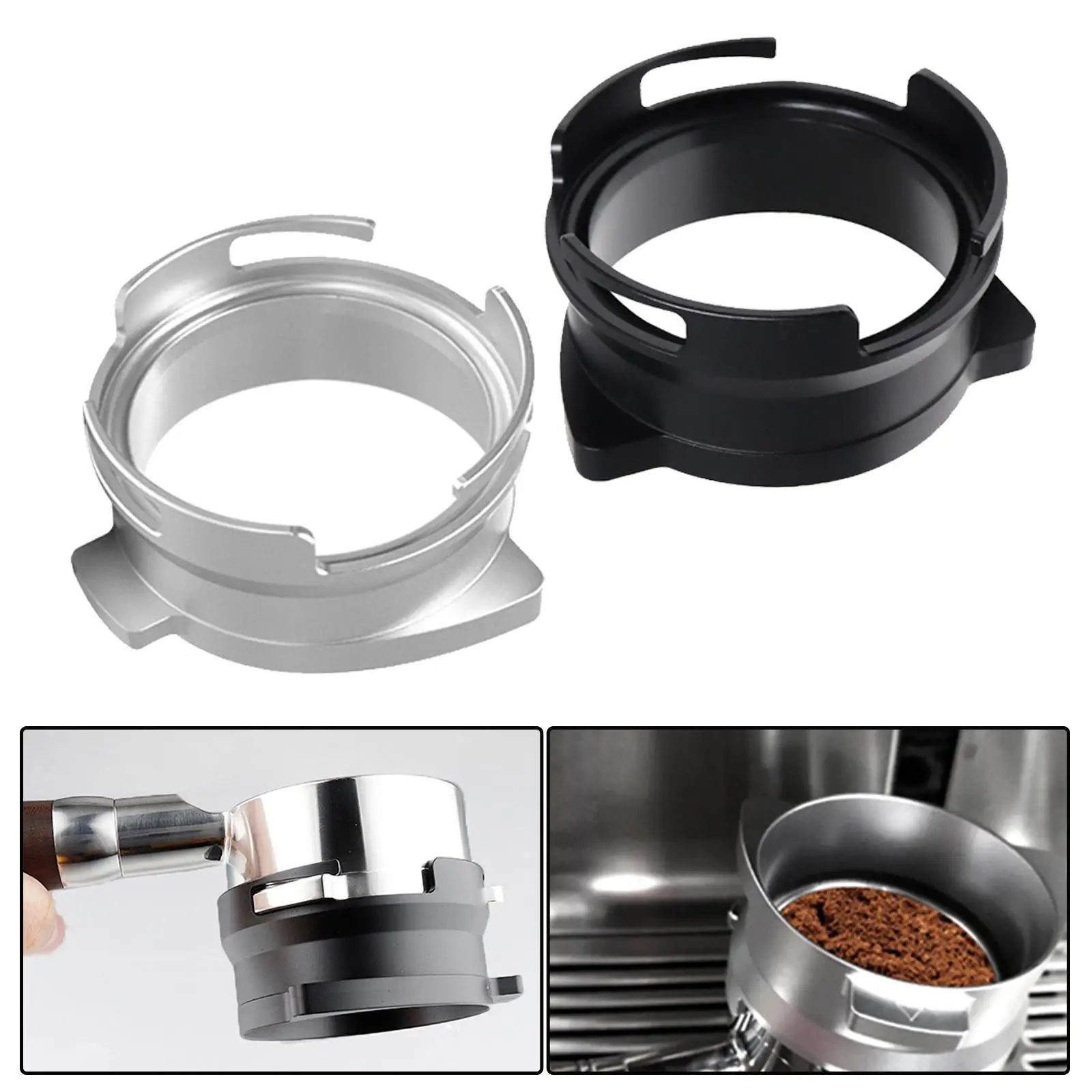 Metal 54mm Metal Dosing Funnel Espresso Machine Accessories Coffee Intelligent Dosing Ring Coffee Dosing Cup Barista Tool
