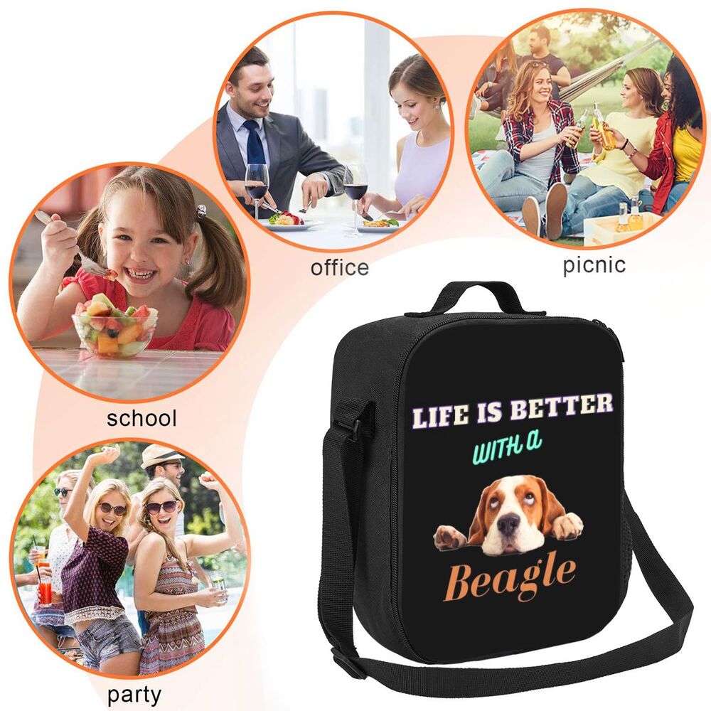 Saco de almoço personalizado Beagle Bunch para