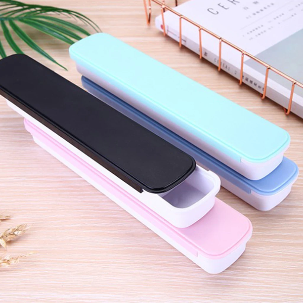 Food-Grade Plastic Tableware Storage Case, Portable Travel Flatware Storage Box for Chopsticks Spoon Fork