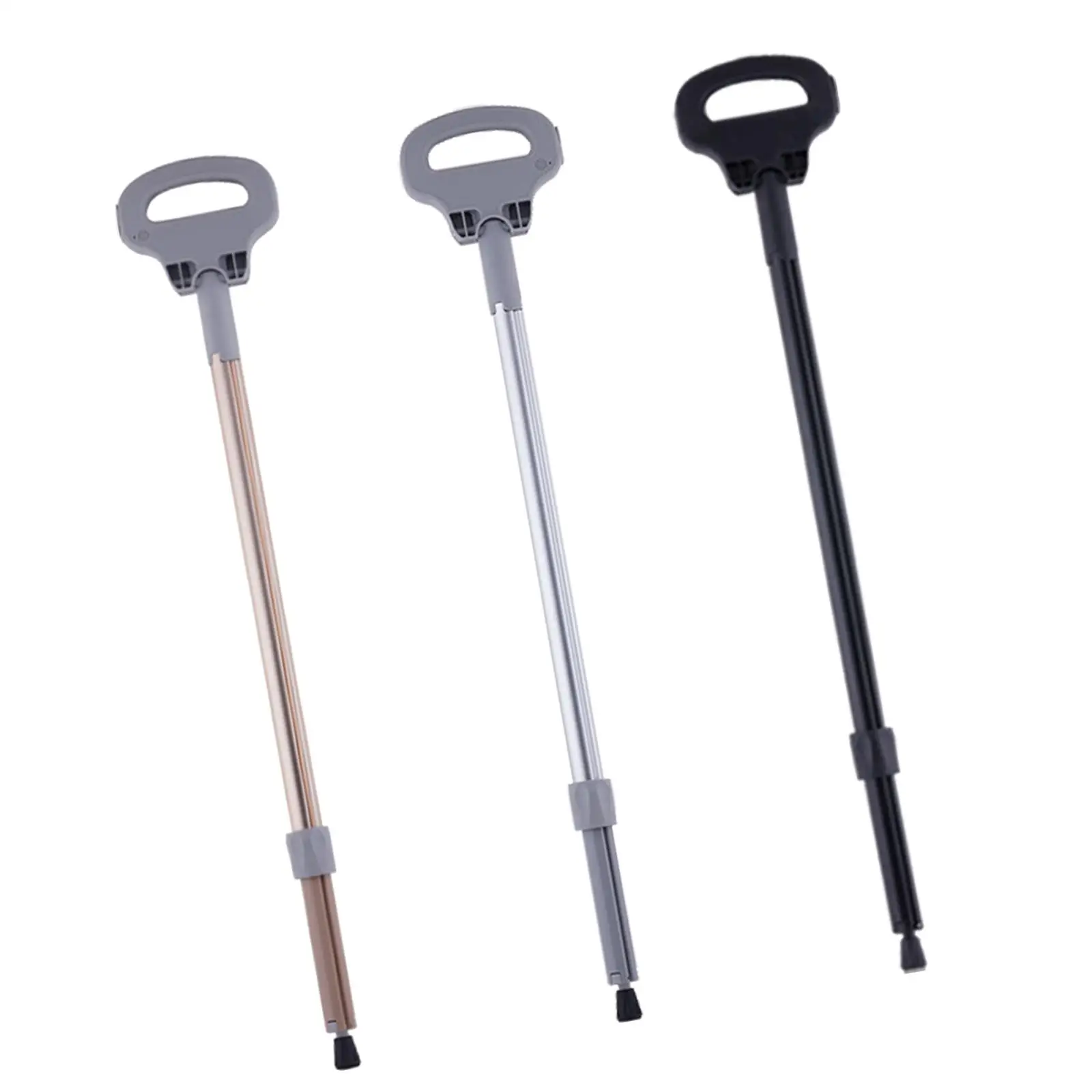 Trekking Poles Outdoor Folding Crutch Chair Lightweight Elderly Walking Cane Portable Folding Cane Stool for Travel Climbing