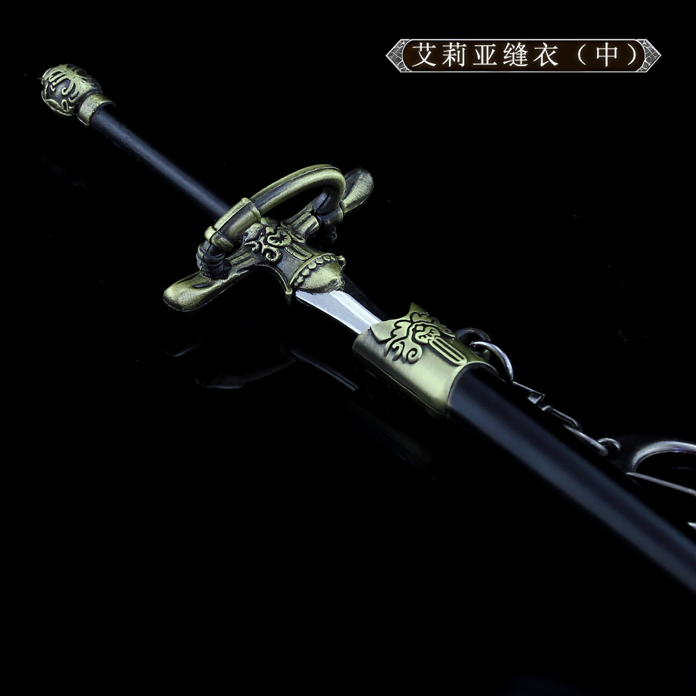 21cm Nadel-Rapierschwert Arya Stark – Game of Thrones Amerikanisches Drama-Zubehör, dünnes, gerades Metallwaffenmodell, dekoratives Bastelartikel – Detail 8