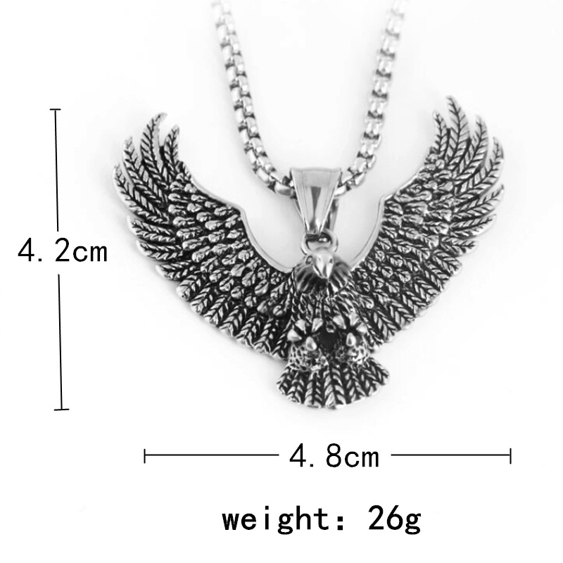 New Fashion eagle stainless steel necklace - Animals Aso