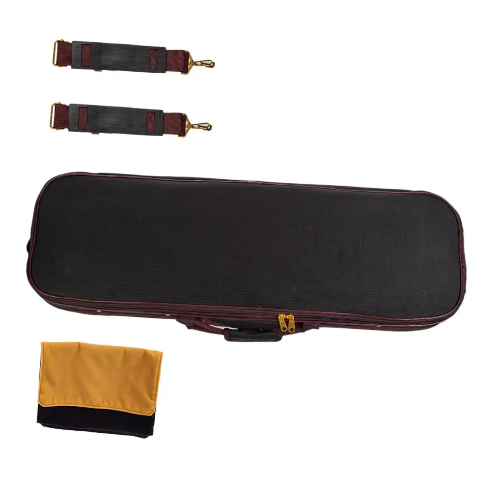 Oxford Cloth 4/4 Acoustic Violin Storage Bag Organizer Container Musical Instrument Accessory