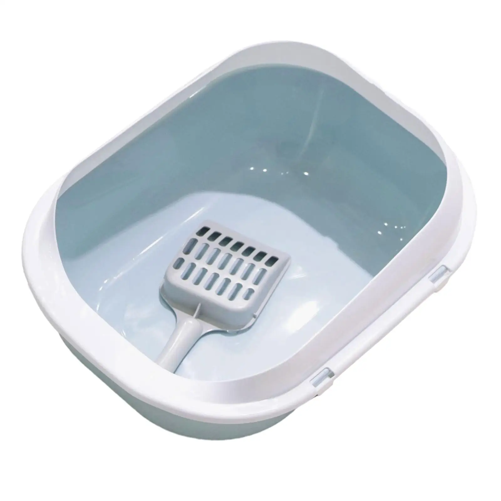 Kitten Potty Toilet Open Top Pet Litter Tray Large Space Bedpan Cat Litter Tray for Kittens Small Animals Indoor Cats Rabbit Dog