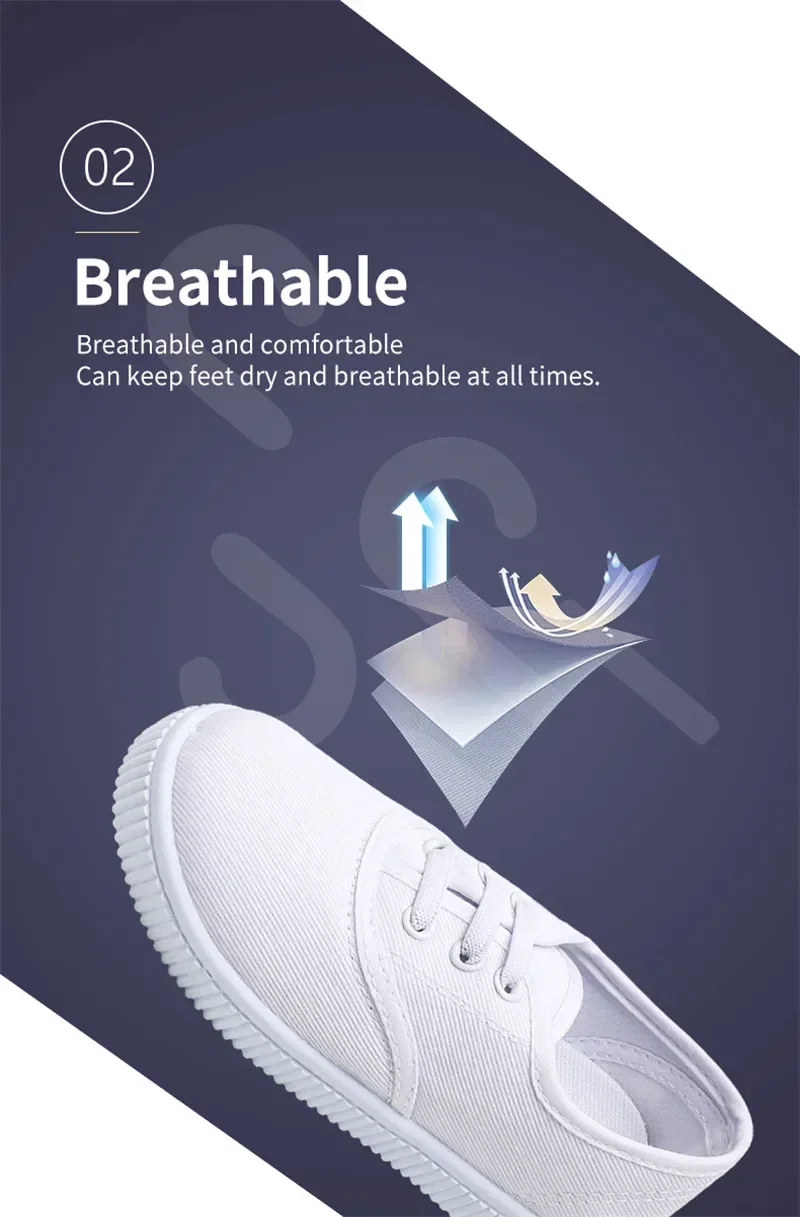 Weiße Leinwand Schuhe für Jungen Jungen Mädchen Freizeit schuhe Kinder niedliche weiche Sohle Wanderschuhe Kleinkind Kinderschuhe – Detail 6