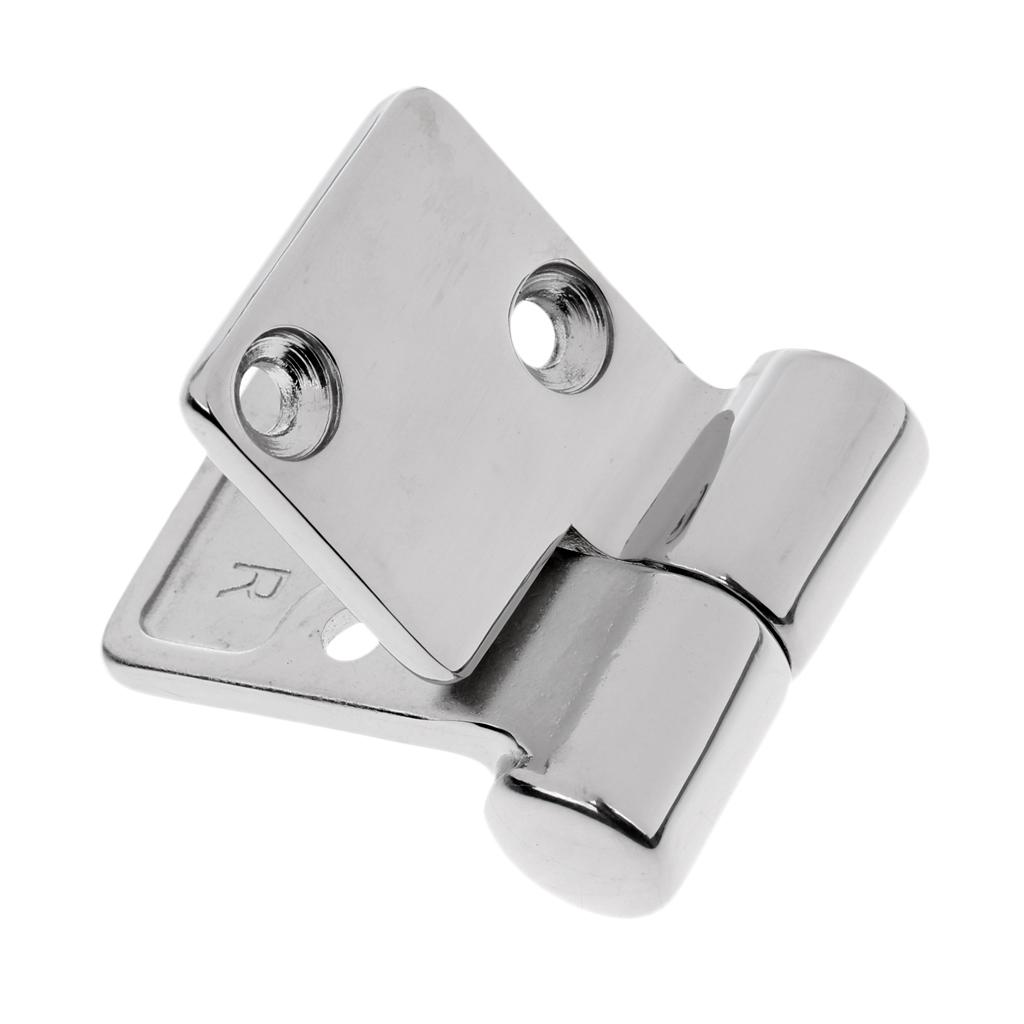 316 Stainless Right / Hinge for Boat, RVs (3.54 x 1.5 inch) - Silver