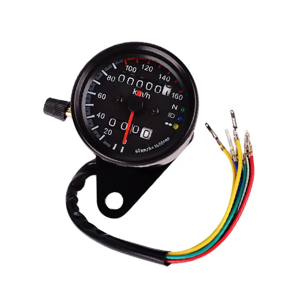   LED Backlight Signal Motorcycle Odometer KMH Speedometer 