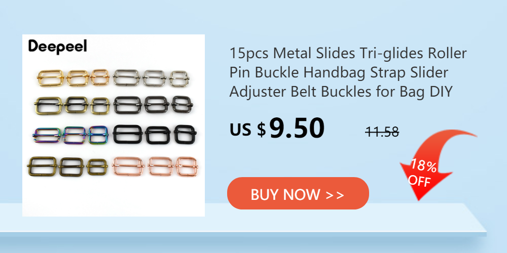 5Pcs Detachable Screw D Buckle U Ring Metal Bag Chain Adjuster Hanger Hooks Clasp Handle Connector DIY Bags Hardware Accessories