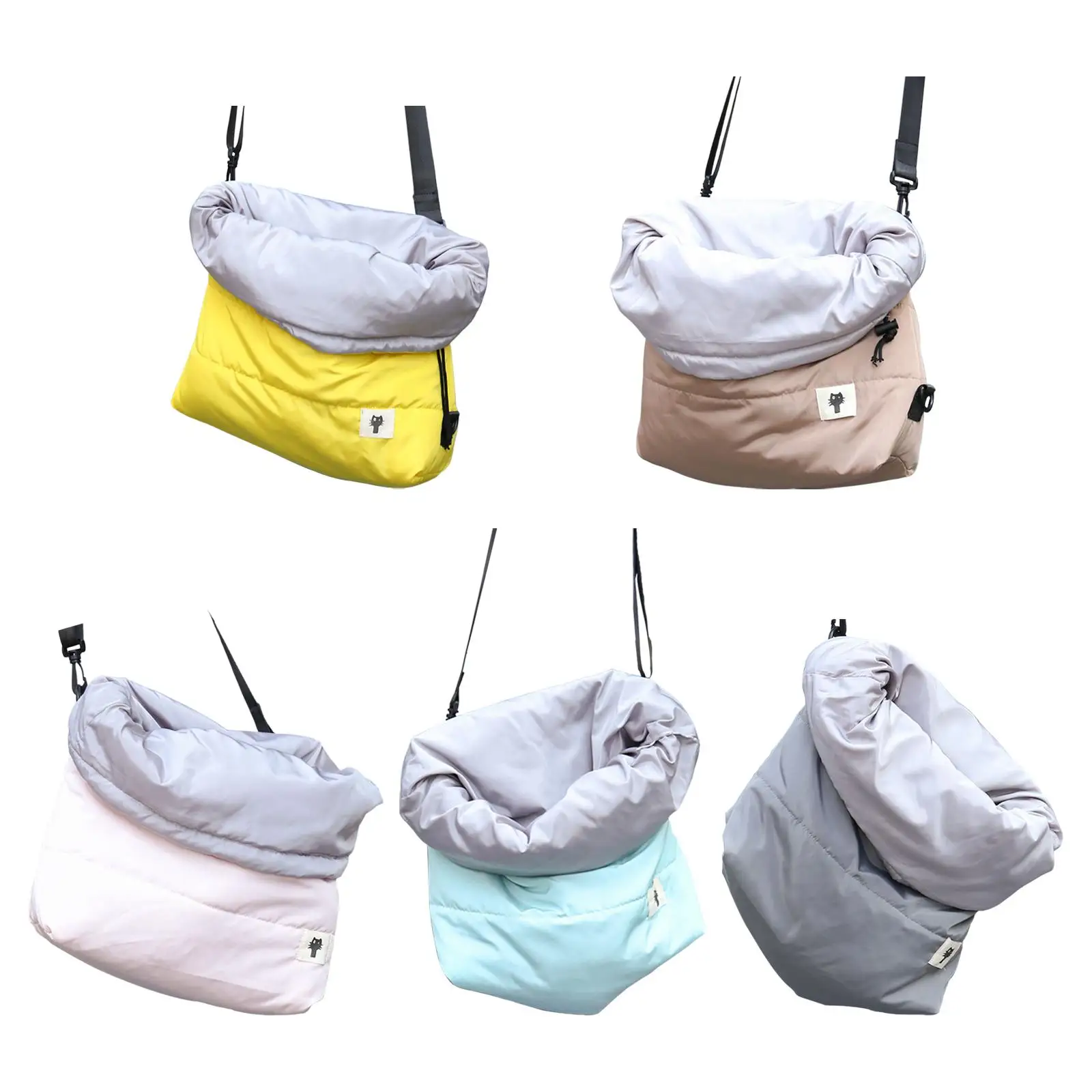 Breathable Cat Puppy Carrier Single Shoulder Bag Head Out Backpack Sling Soft Handbag Warm for Trip Small Dogs Shopping Travel