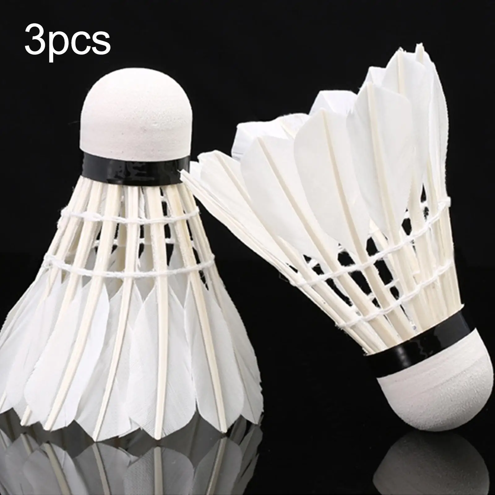 3x Badminton Shuttlecocks Stable Durable Professional Badminton Ball for Game Activities Indoor Outdoor Youth Adults