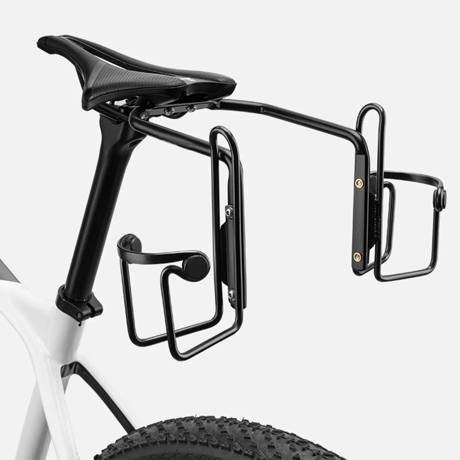 Bike Saddle Bag Stabilizer Conversion Bracket Bike Rear Rack Easy Installation Rear Rack Bag Bracket Sturdy for MTB Road Bike