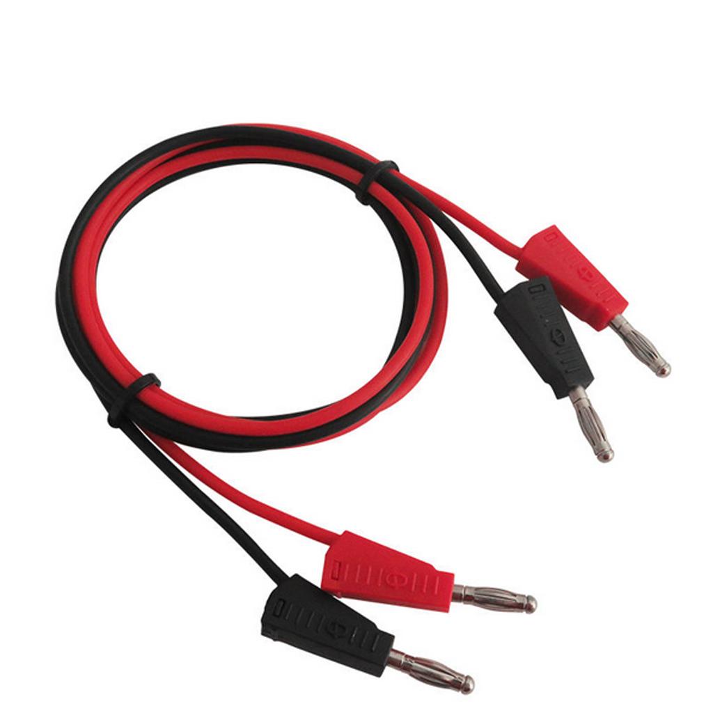 10Pcs Test  Banana Plug Male Stackable to Banana Plug [39inch/ 1 Set]