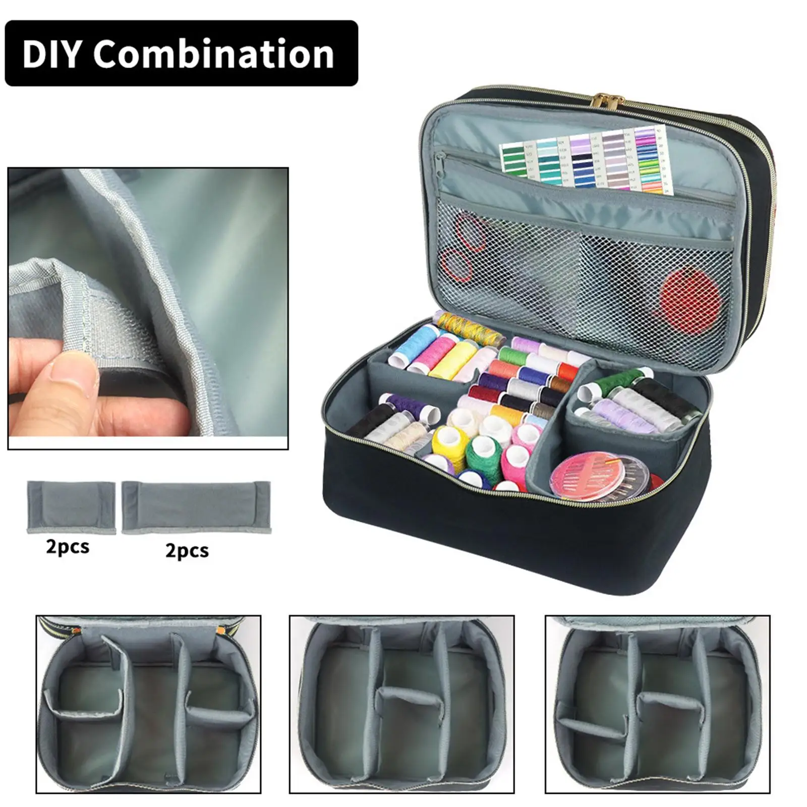 Sewing Accessories Storage Box Portable Supplies Multifunction for Buttons