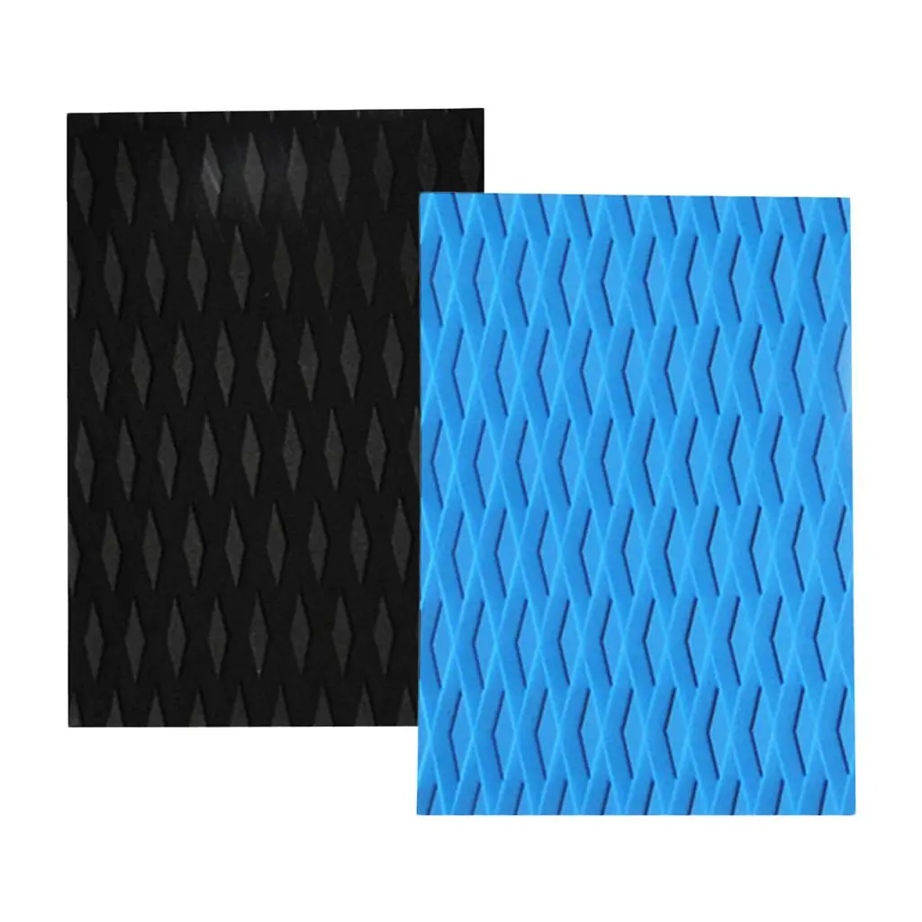 2pcs Non-slip Surfboard Surf Traction Pad  Mat Tail Pad Trimmable Sheet