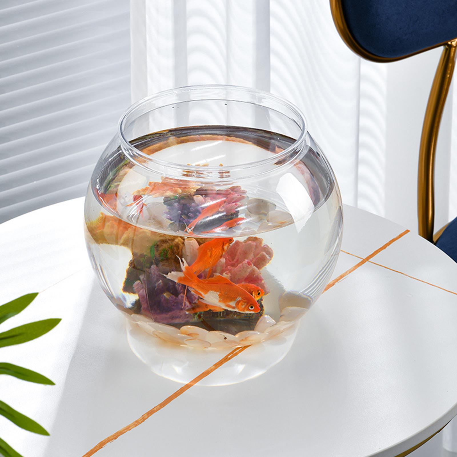 Clear Fishes Tank Aquatic Aquarium Decorative   Fish Bowl for Betta