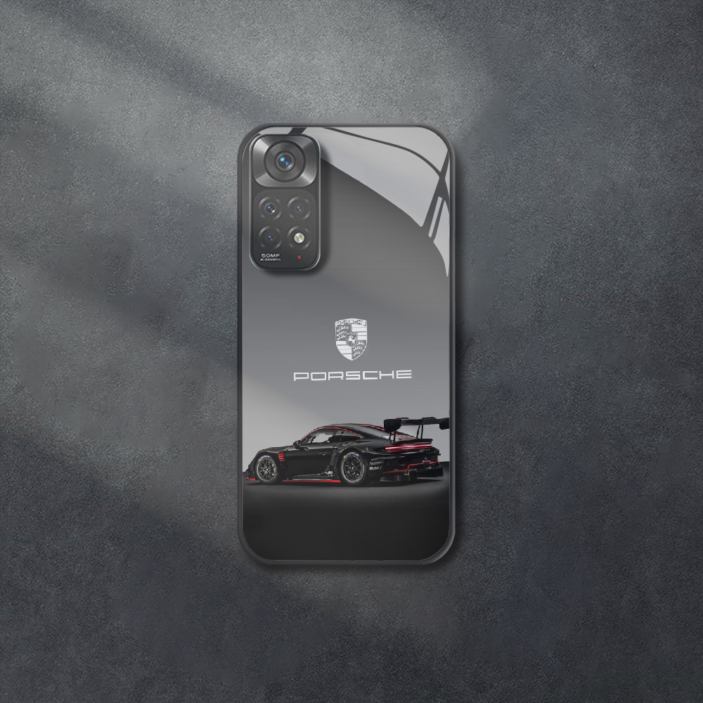 Автомобильный чехол Porsche GT3 из закаленного стекла для Xiaomi Redmi Note  8 9 A 10 C 11 12 Pro Plus Turbo K60, чехол | AliExpress