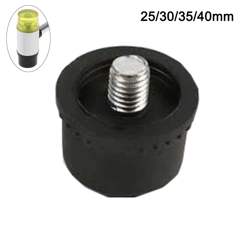 Title 1, 25 30 35 40mm Rubber Hammer Head Double Faced W...