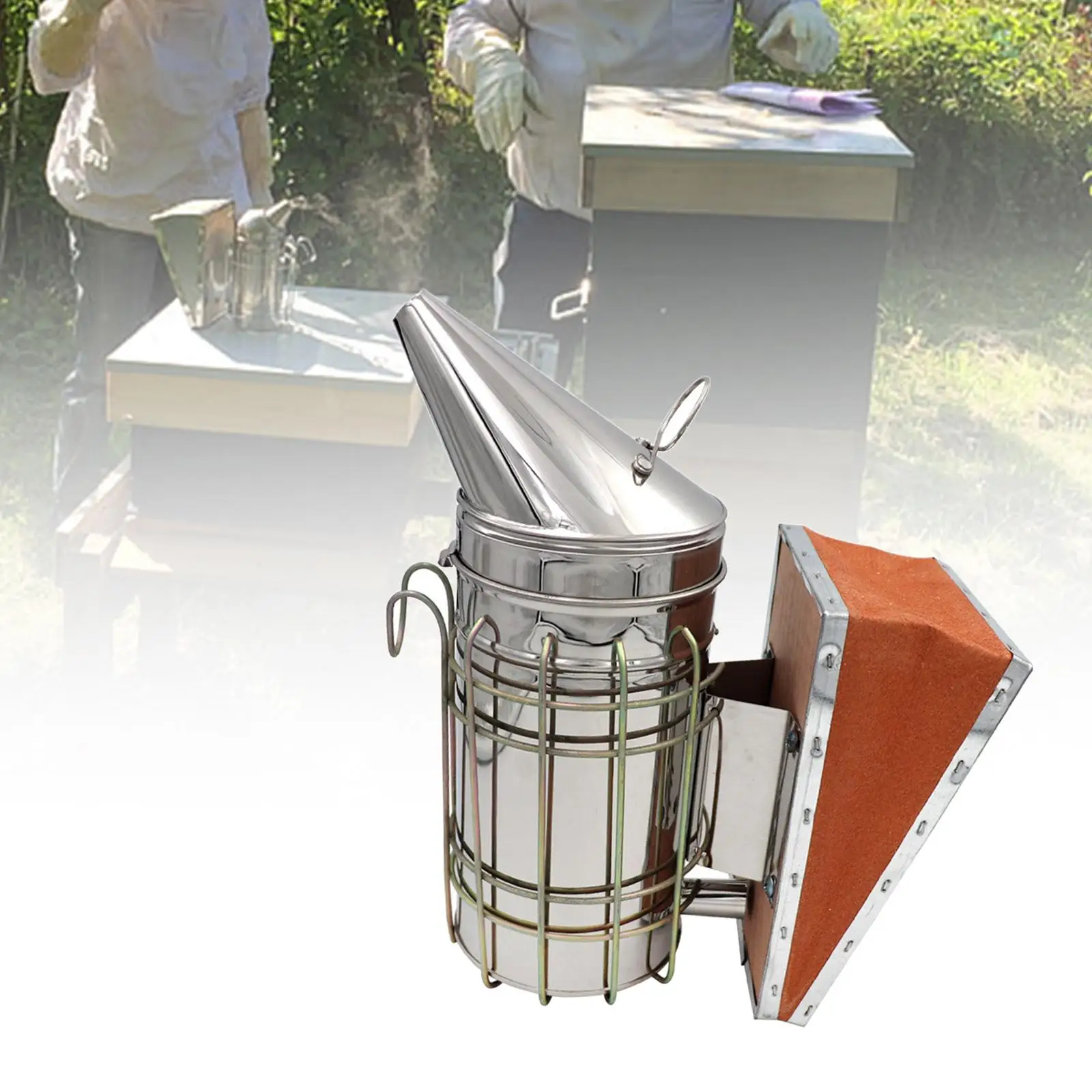 Bee Smoker with Heat guard Protection Sprayer Beekeeper Stainless Steel