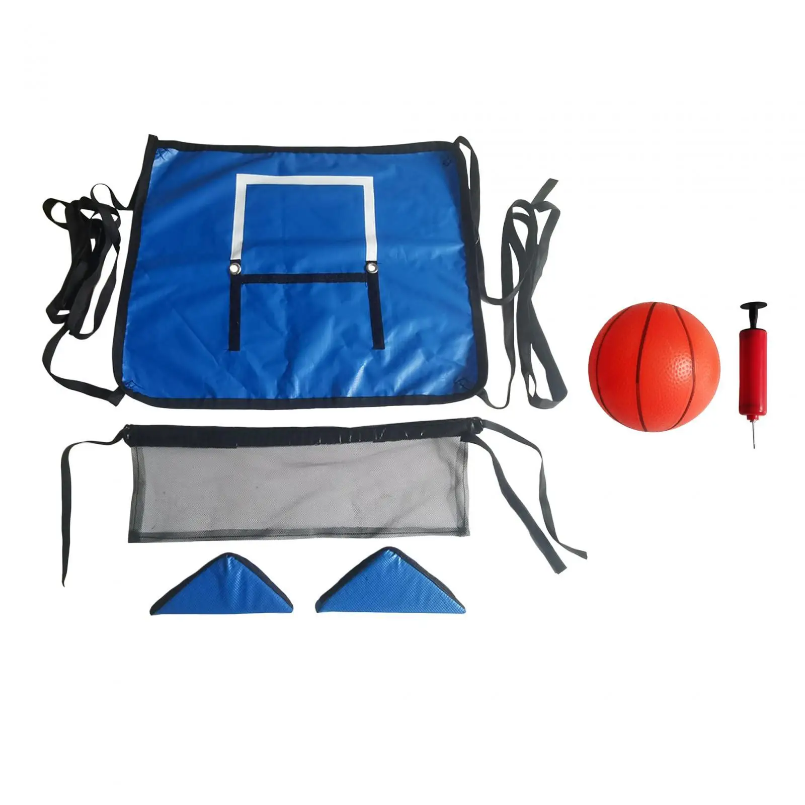 Basketball Hoop for Trampoline with Mini Basketball and Pump Waterproof Sports Toys Universal Trampoline Accessory for All Ages