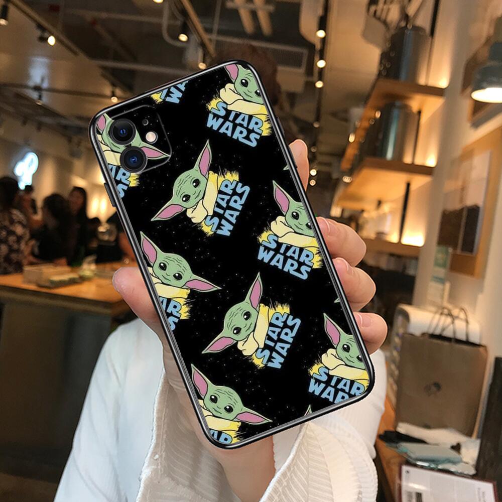 best case for iphone 13 pro max Cute Baby Yoda Phone Cases For iphone 13 Pro Max case 12 11 Pro Max 8 PLUS 7PLUS 6S XR X XS 6 mini se mobile cell case for iphone 13 pro max