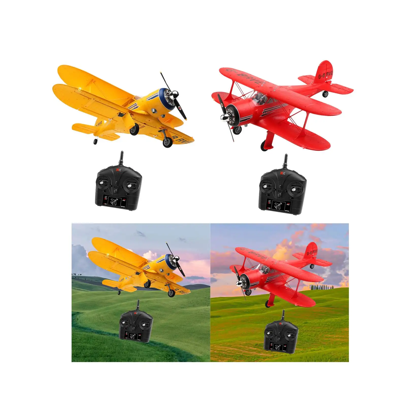 RC Glider Foam Anti Falling 4 Channels Easy to Fly Jet Fighter Fixed Wing Aircraft for for Kids and Adults Outdoor Toys Boy Gift