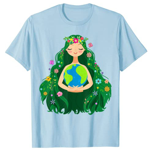 Planeta Mulheres Menina Crianças T-Shirt Natureza Deusa