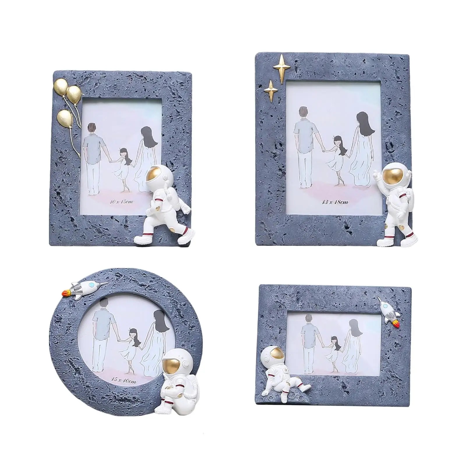 Modern Astronaut Photo Frame Ornament Gifts Home Wall & Table Top Frames for Family