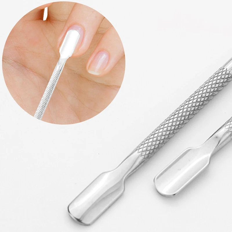 Stainless Steel Cuticle Pusher & Dead Skin Trimmer Nail File